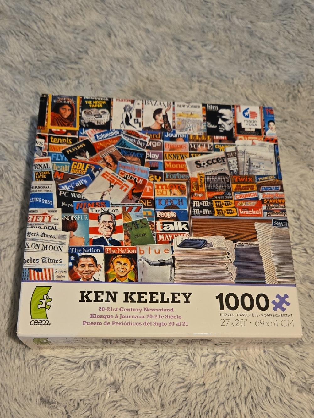 Ceaco - Ken Keeley 20-21st Century Newsstand, 1000-Piece Puzzle,  New